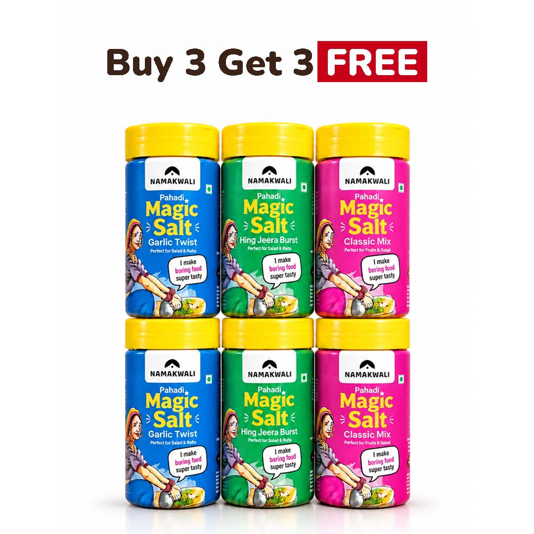 Pahadi Magic Salt Combo (Buy 3 Get 3 FREE) Pahadi Magic Salt Combo (Buy 3 Get 3 FREE)