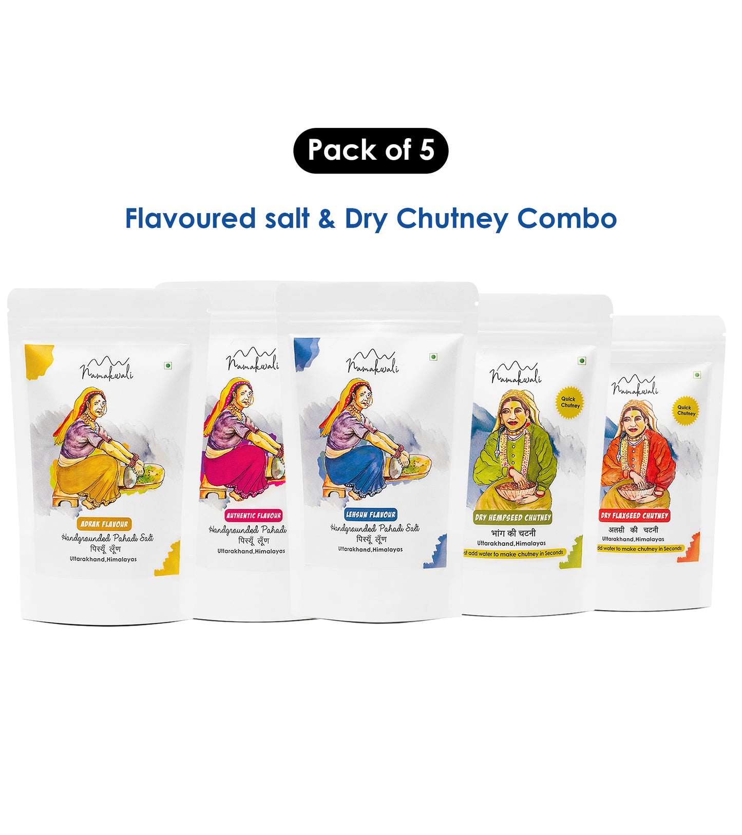 3 Flavoured Salt & Chutney Combo, 800g