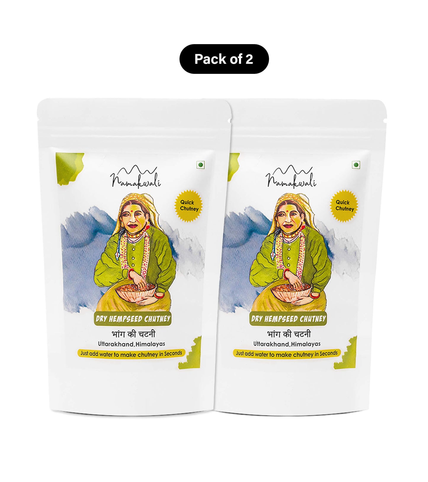 Dry Hempseed Chutney Powder, 200g