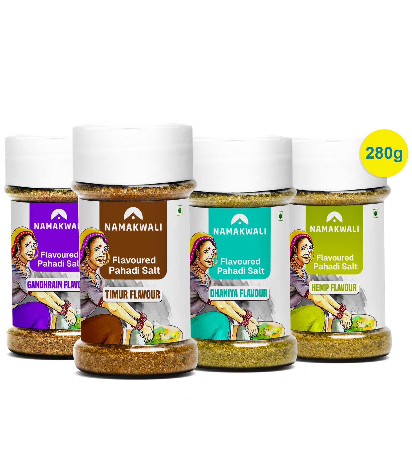 Flavoured Salt (4 Flavour Combo), 280g