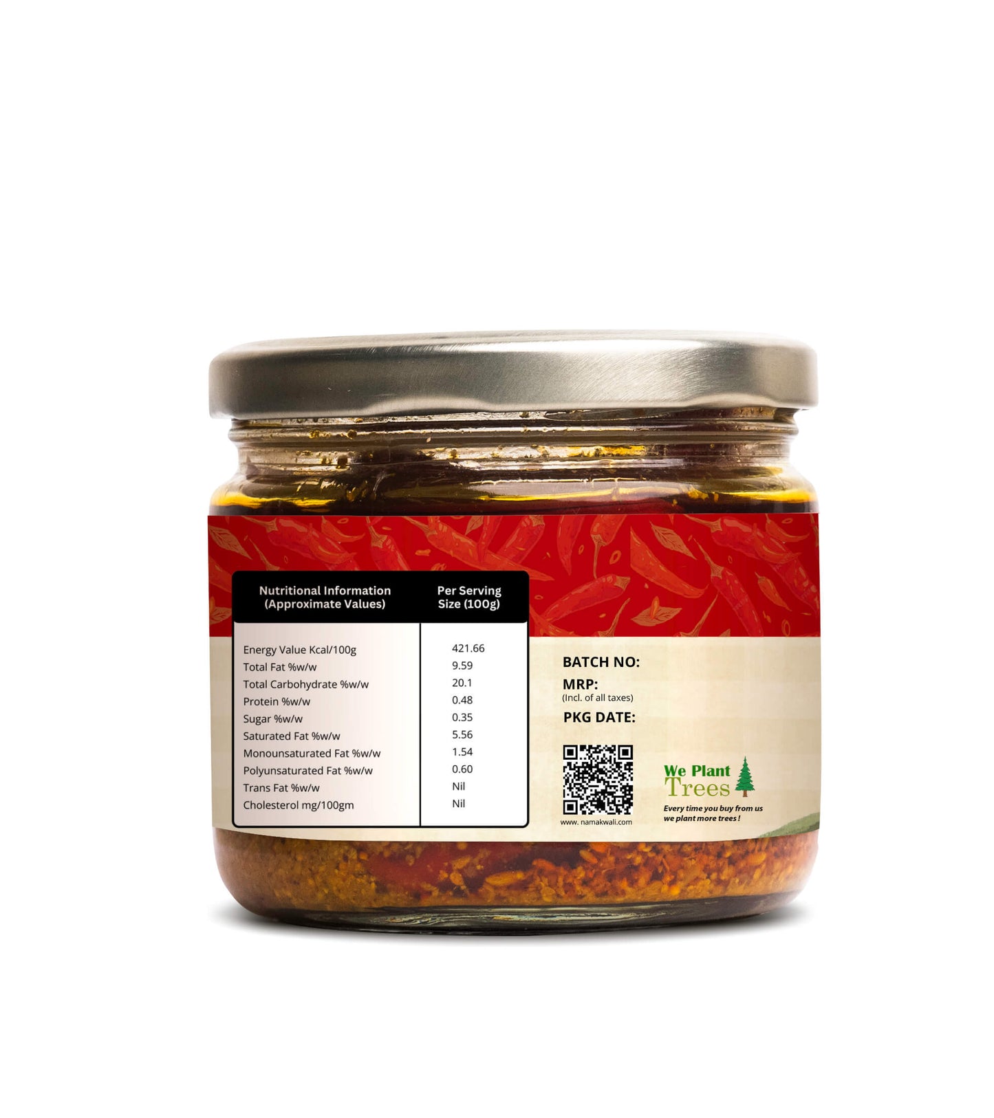 Namakwali Red Chilli Pickle Back Namakwali Red Chilli Pickle Back