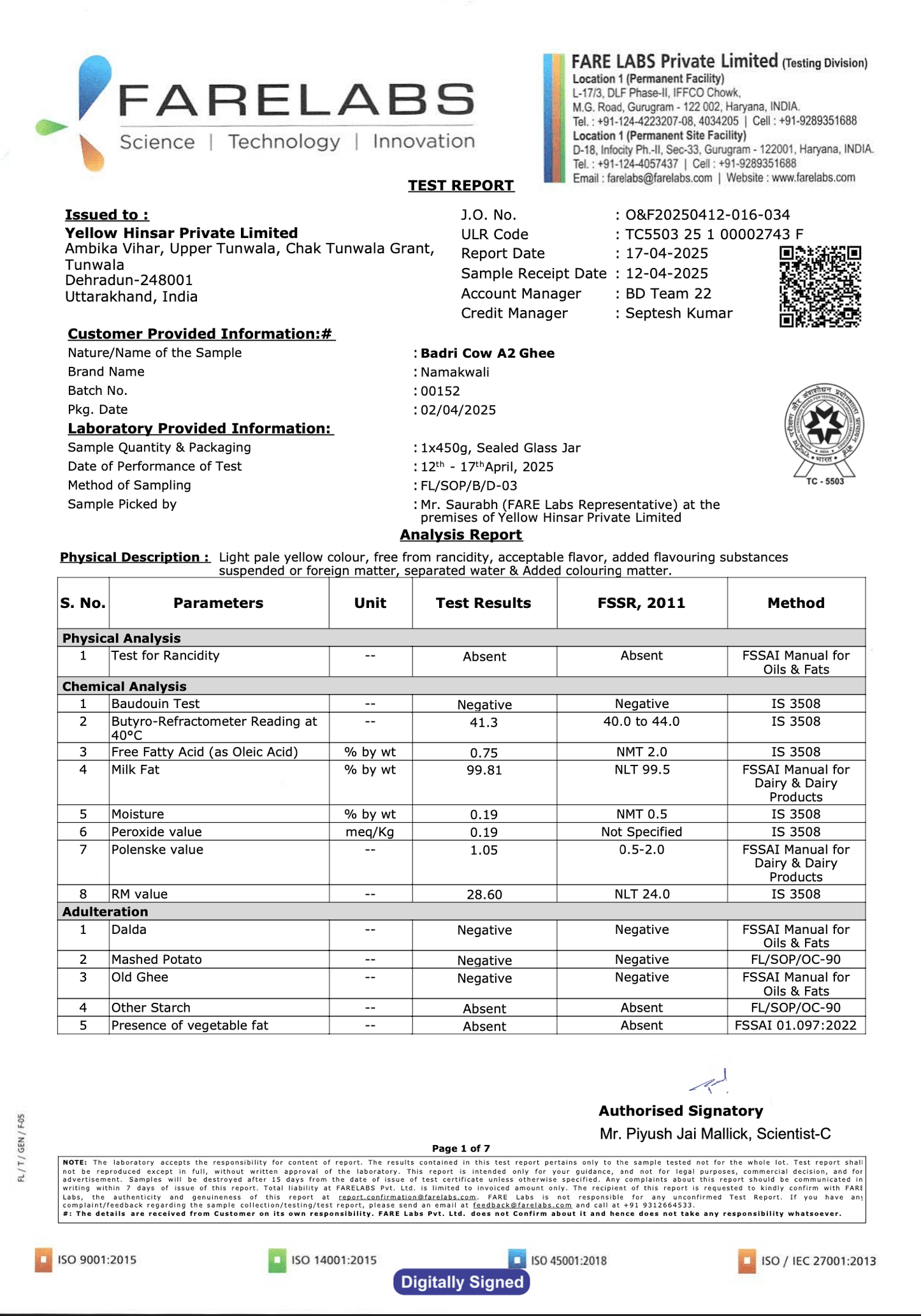 Ghee Report Ghee Report