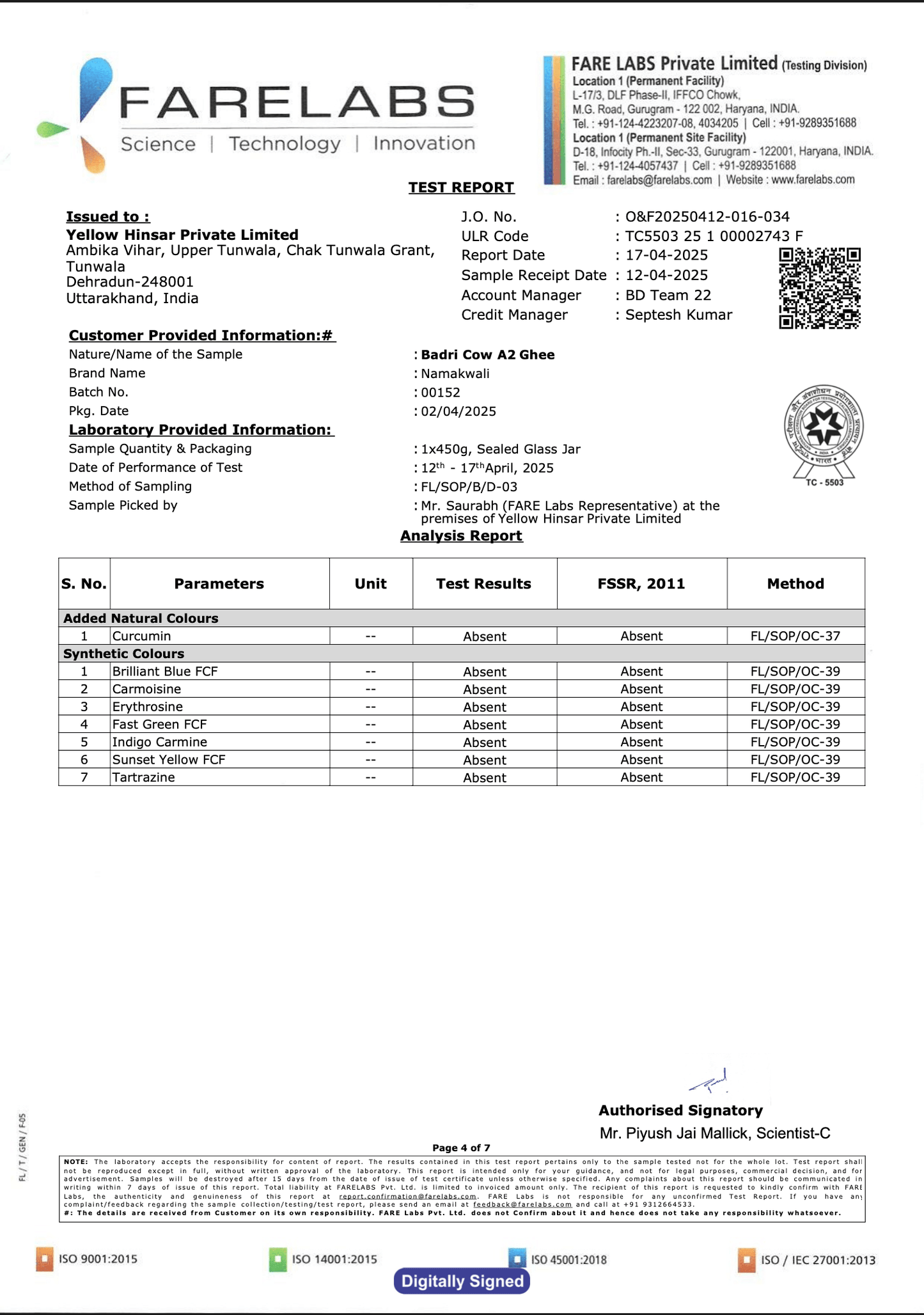 Ghee Report Ghee Report