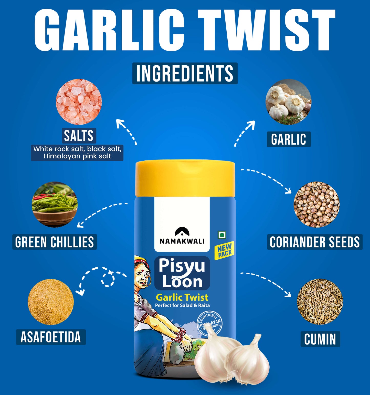 Pisyu Loon Flavoured Salt (3 Flavour Combo), 300g Pisyu Loon Flavoured Salt (3 Flavour Combo), 300g