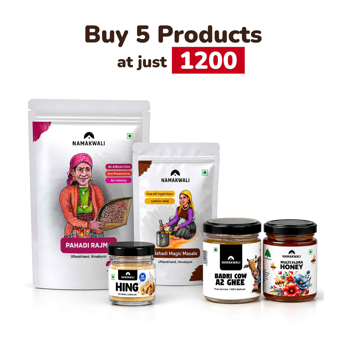 5 Products at 1200 Combo