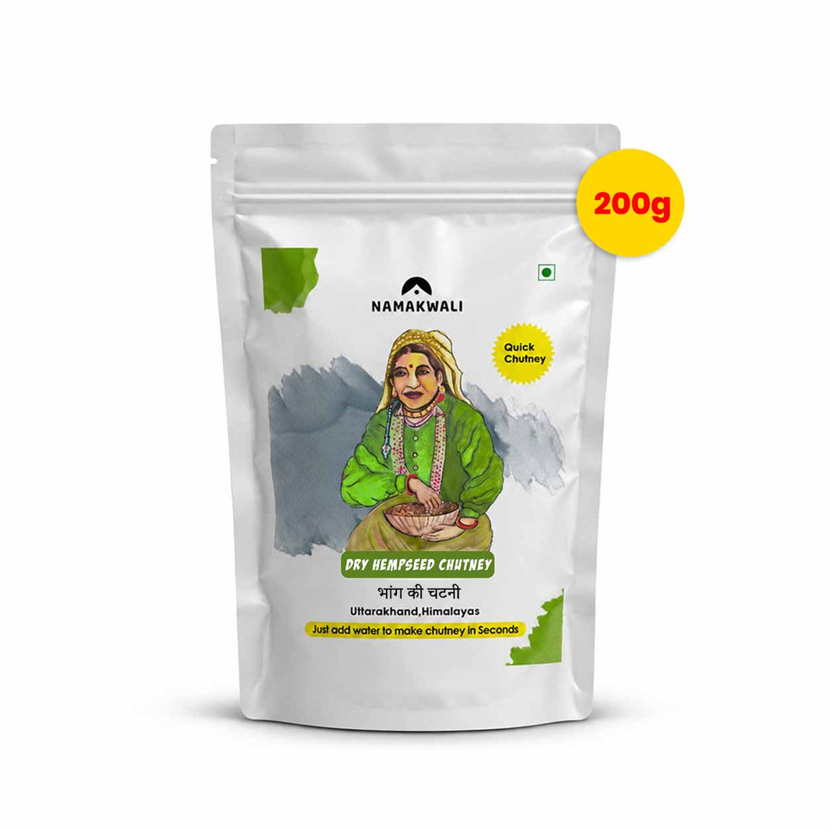 Dry Hempseed Chutney Powder, 200g