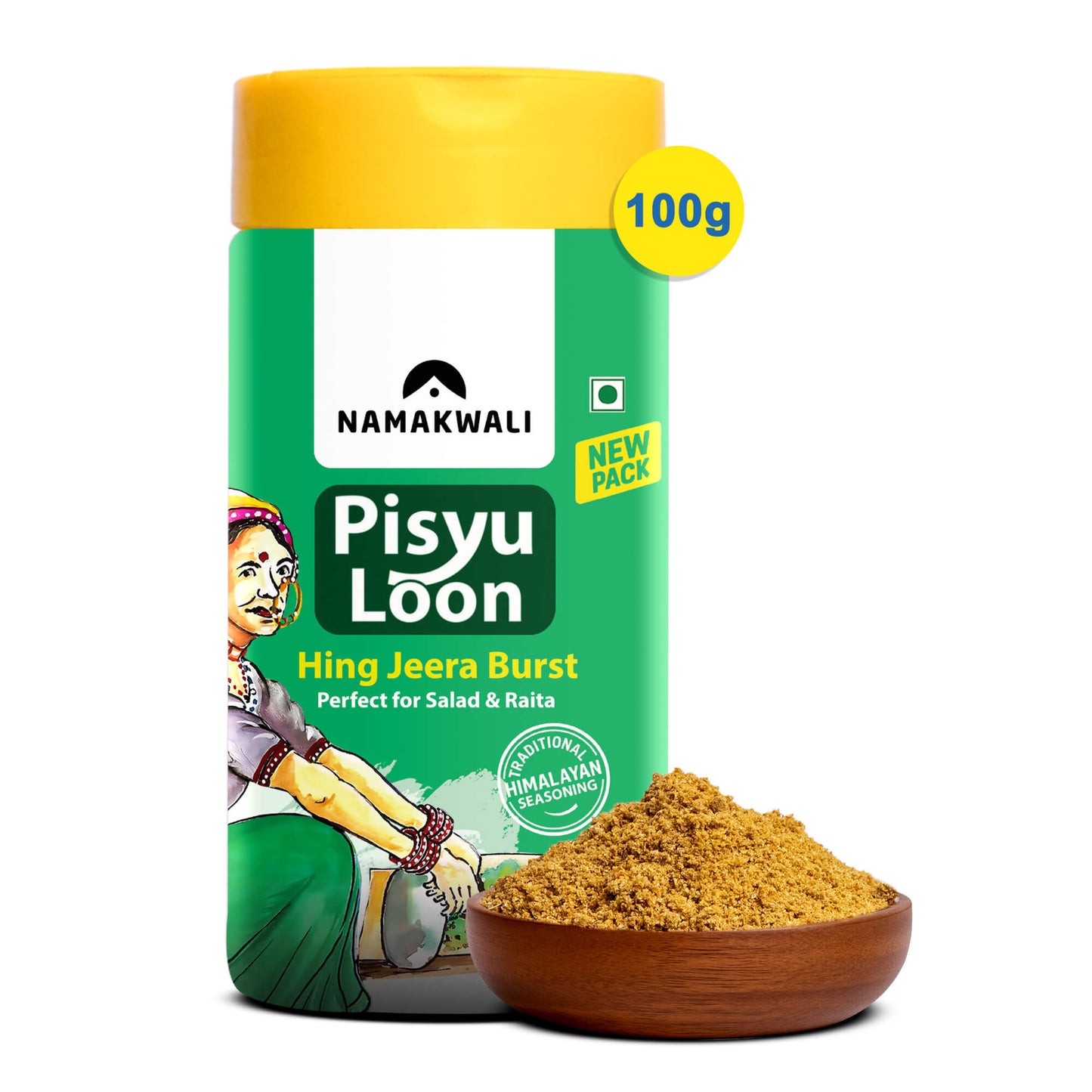 Pisyu Loon Flavoured Seasoning Salt (Hing Jeera Burst), 100g