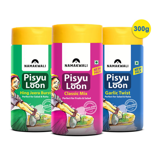 Pisyu Loon Flavoured Salt (3 Flavour Combo), 300g