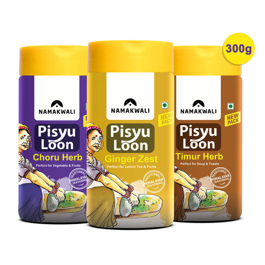 Pisyu Loon Flavoured Salt ( 3 Flavour Combo ), 300g