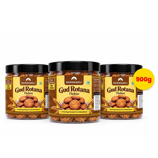 Pahadi Rotane Thekua with Desi Ghee & Gud | Atta Jaggery Sweet , 900g