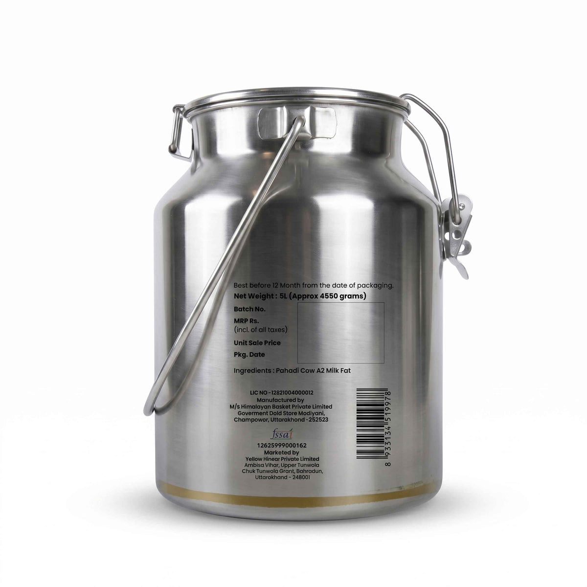 Pahadi cow ghee 5L