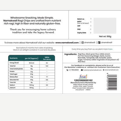 Ragi Chips (Gluten Free) 100g x 2 Pack