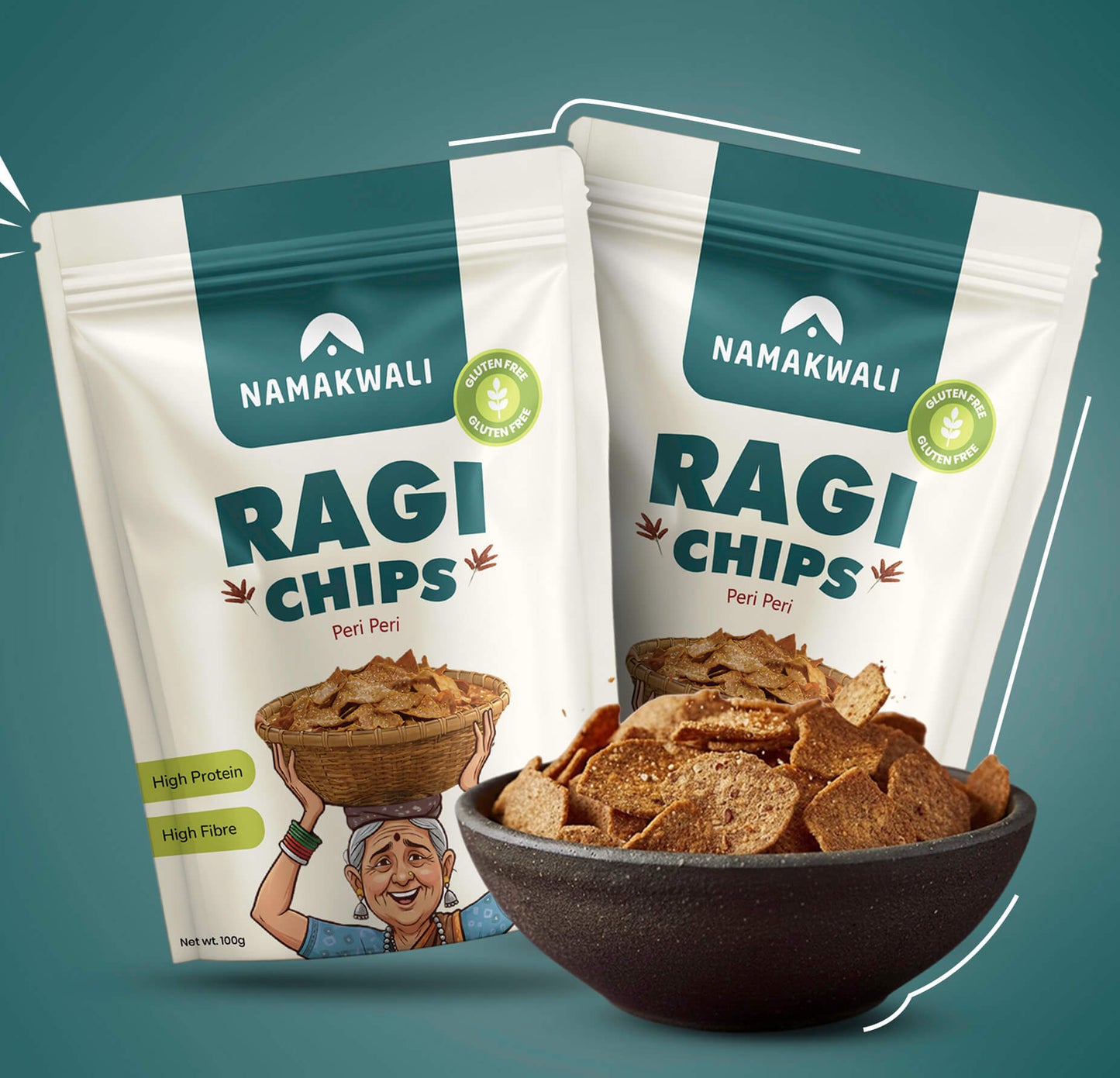 Ragi Chips (Gluten Free) 100g x 2 Pack