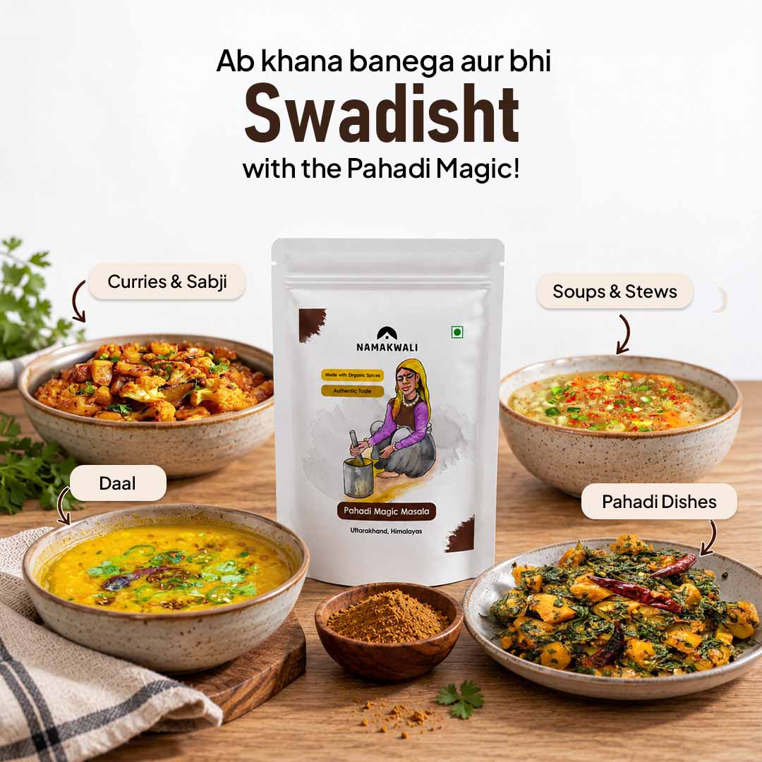 Pahadi Magic Mix Masala Hand ground on Ulkhyaari, 100g