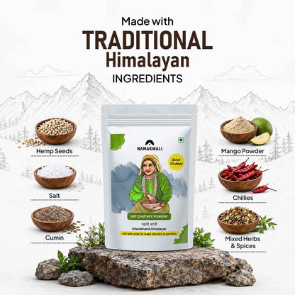 Dry Hempseed Chutney Powder, 200g
