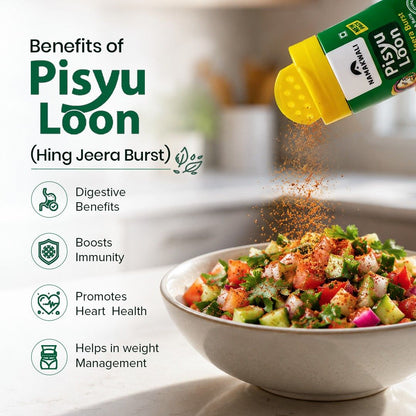 Pisyu Loon Flavoured Seasoning Salt (Hing Jeera Burst), 100g