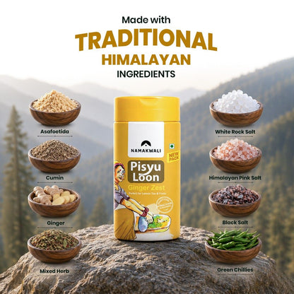 Pisyu Loon Flavoured Seasoning Salt (Ginger Zest), 100g