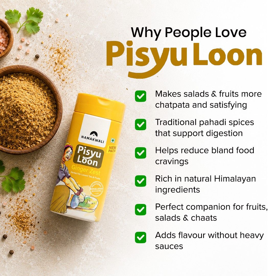 Pisyu Loon Flavoured Seasoning Salt (Ginger Zest), 100g