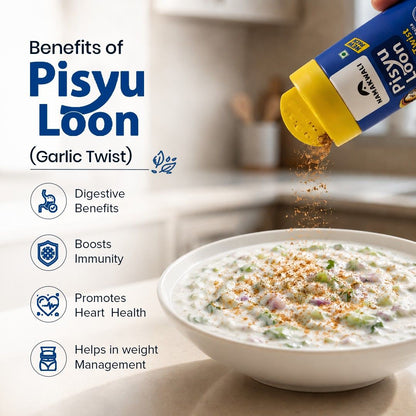 Pisyu Loon Flavoured Seasoning Salt (Garlic Twist), 100g